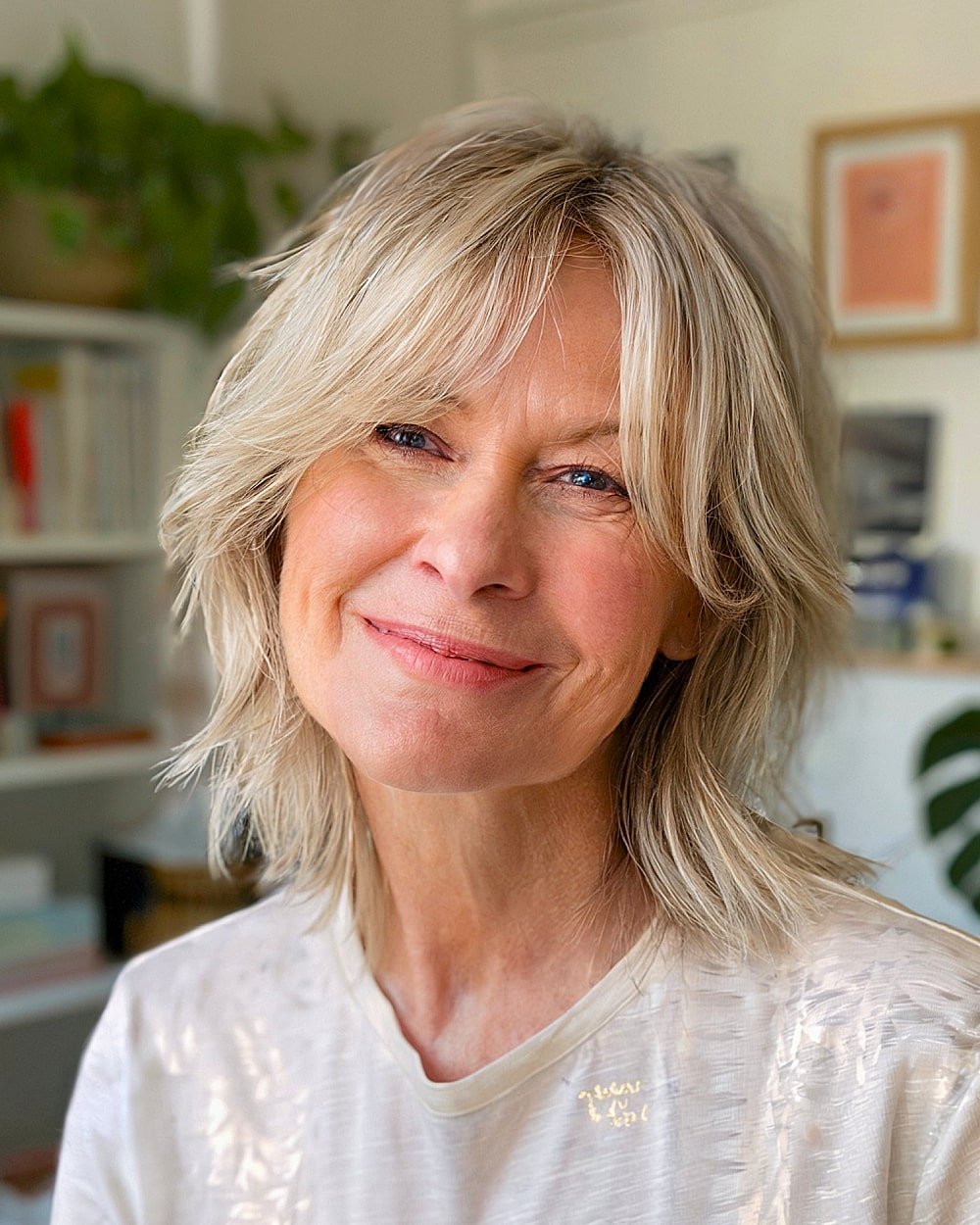 20+ Youthful Shaggy Bob Haircuts for Women Over 50 with Fine Hair in 2025