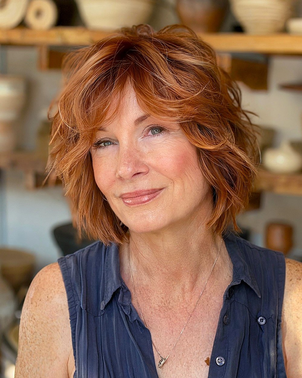20+ Youthful Shaggy Bob Haircuts for Women Over 50 with Fine Hair in 2025