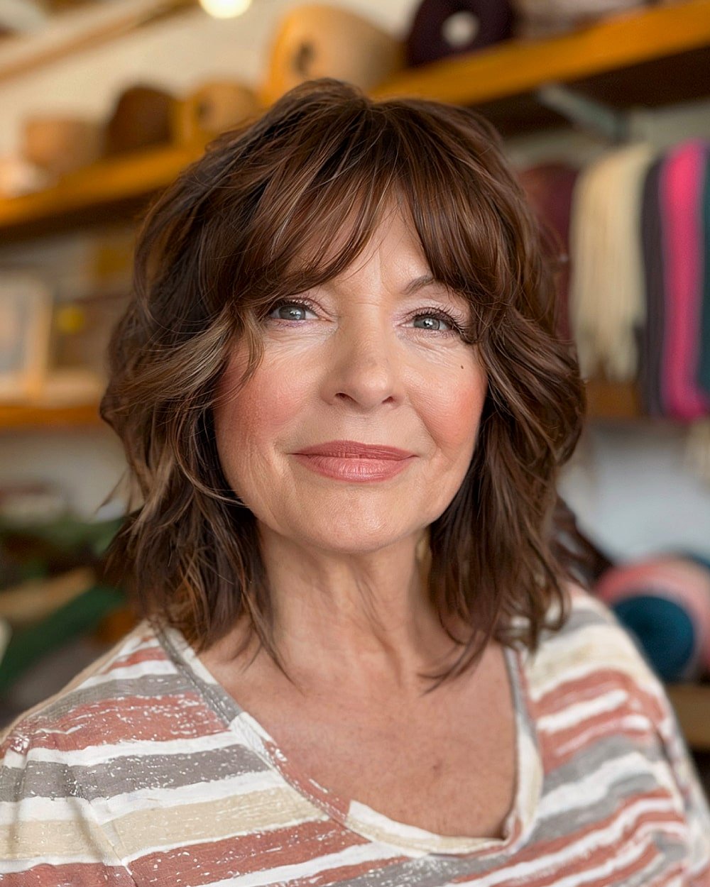20+ Youthful Shaggy Bob Haircuts for Women Over 50 with Fine Hair in 2025