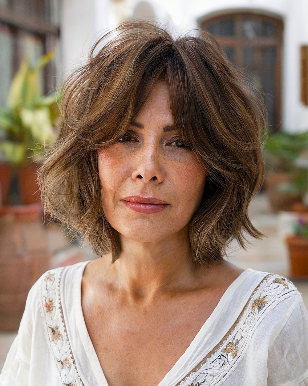 20+ Youthful Shaggy Bob Haircuts for Women Over 50 with Fine Hair in 2025