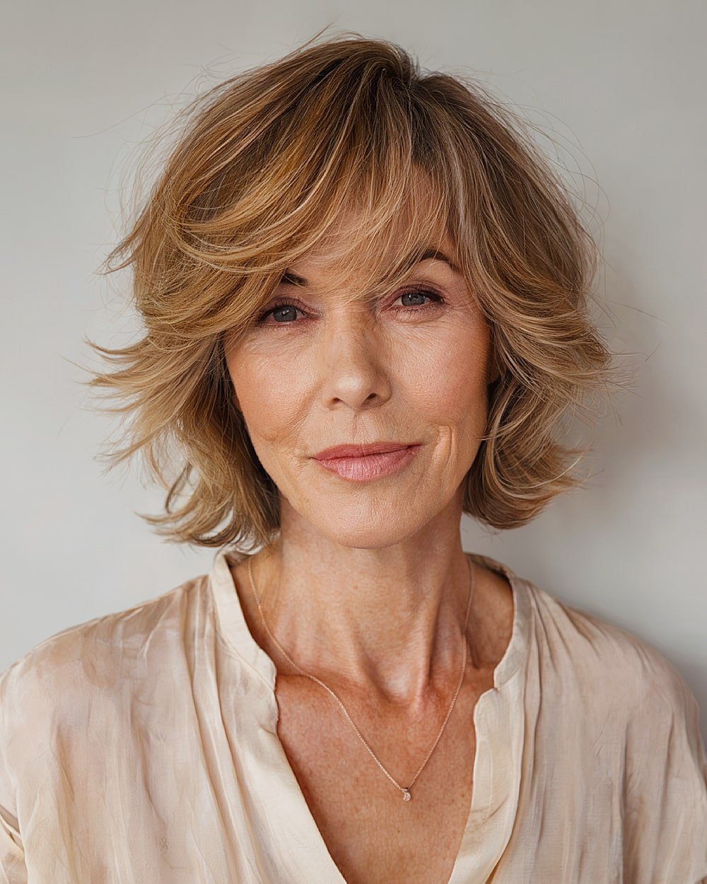 20+ Youthful Shaggy Bob Haircuts for Women Over 50 with Fine Hair in 2025