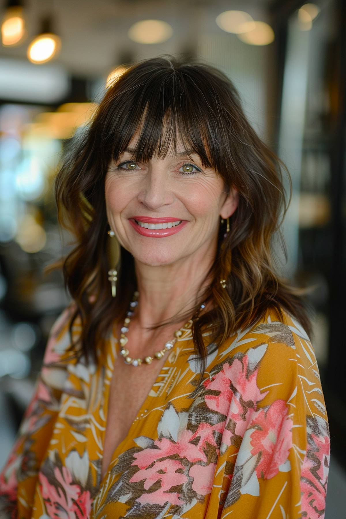 15+ Gorgeous Hairstyles with Bangs for Older Women in 2025
