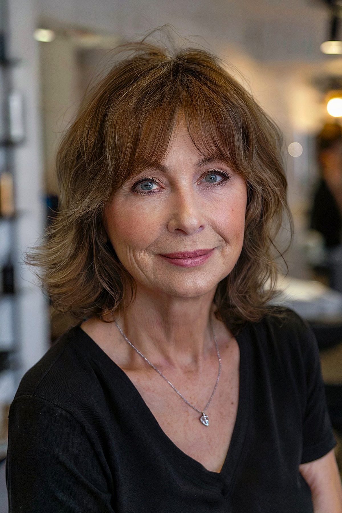15+ Gorgeous Hairstyles with Bangs for Older Women in 2025