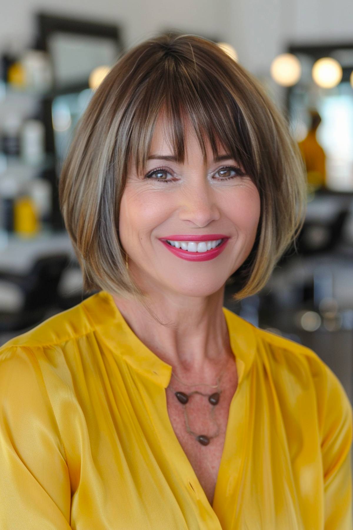 15+ Gorgeous Hairstyles with Bangs for Older Women in 2025