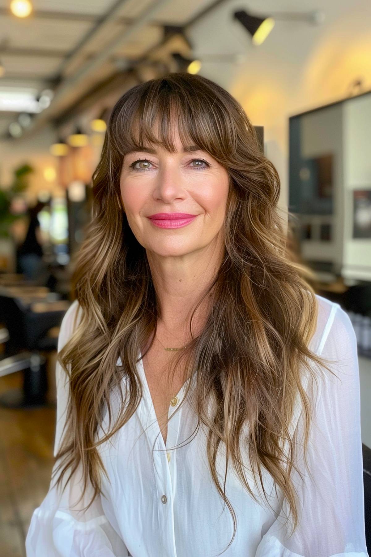 15+ Gorgeous Hairstyles with Bangs for Older Women in 2025