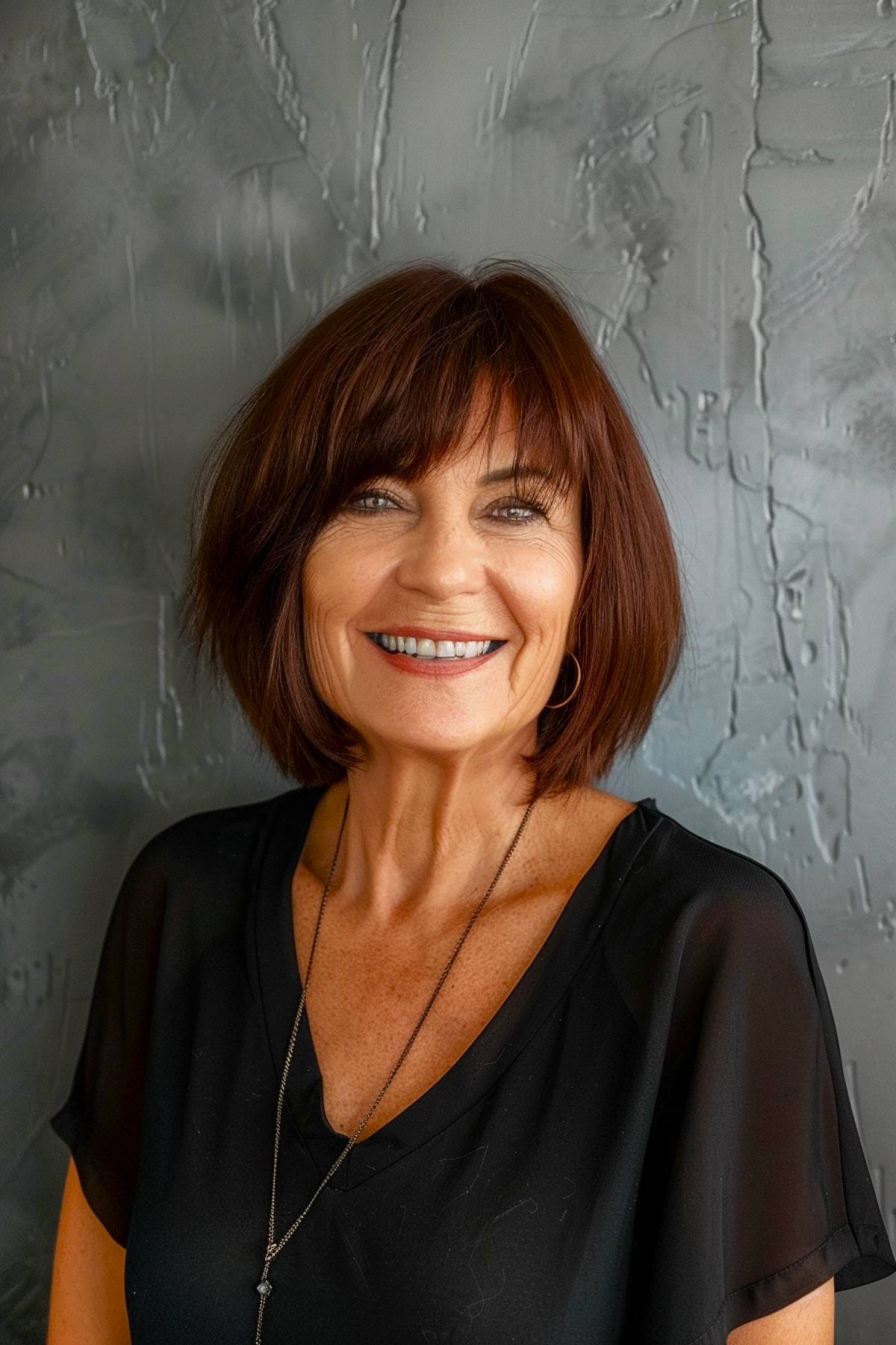 15+ Gorgeous Hairstyles with Bangs for Older Women in 2025