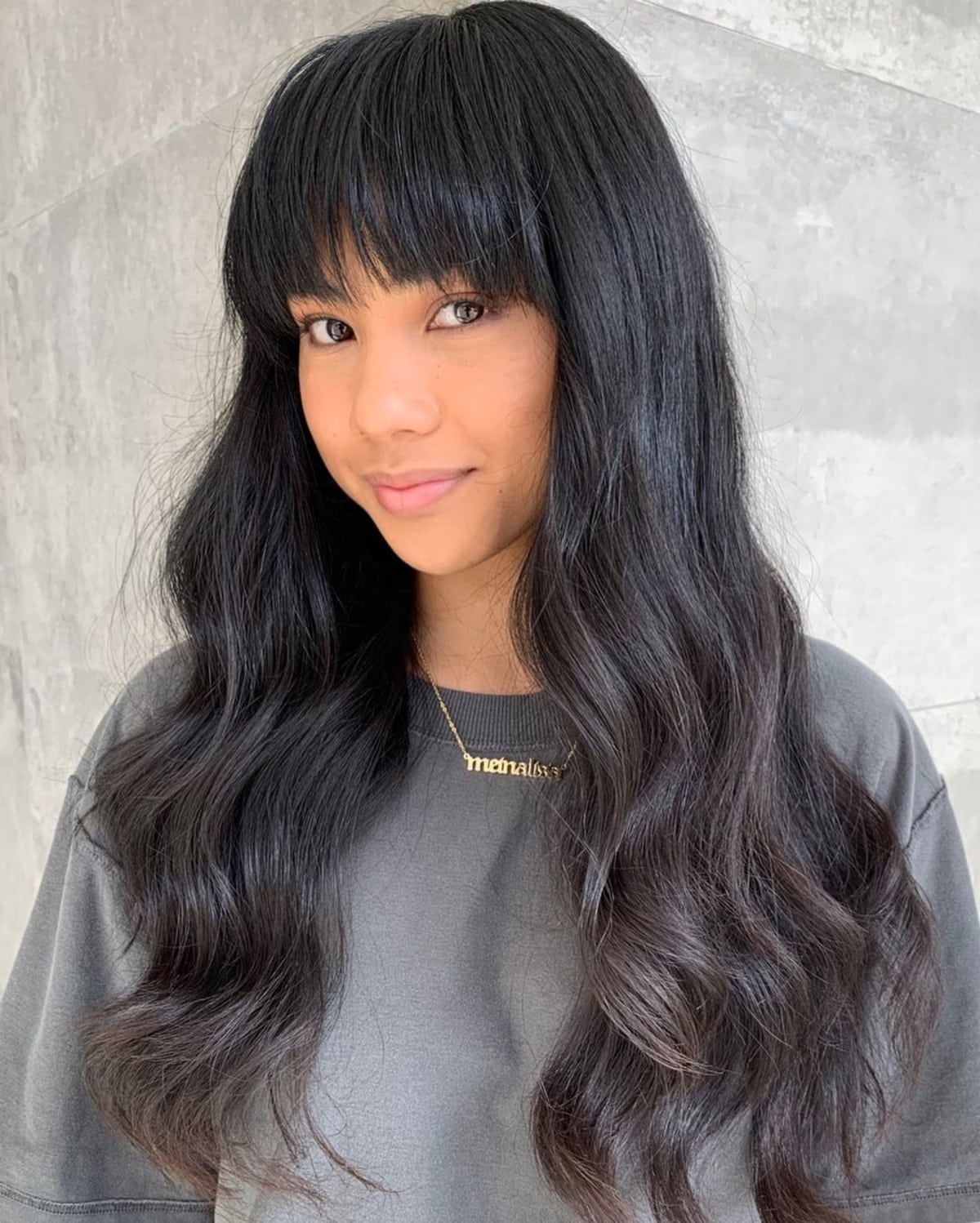 60 Adorable Methods to Achieve Long Hair with Bangs