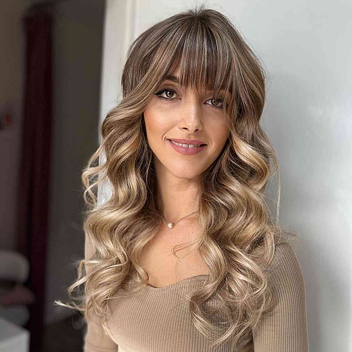 60 Adorable Methods to Achieve Long Hair with Bangs