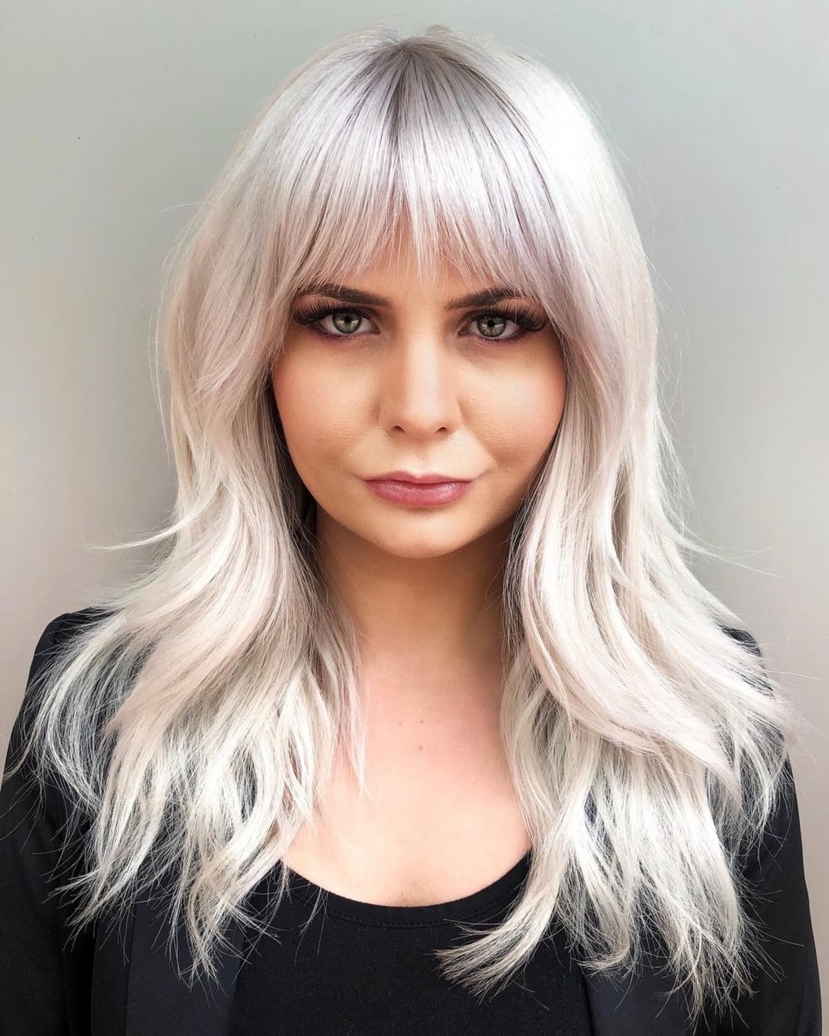 60 Adorable Methods to Achieve Long Hair with Bangs