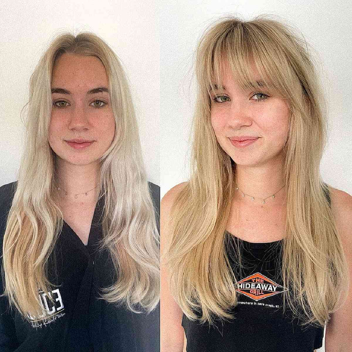 60 Adorable Methods to Achieve Long Hair with Bangs