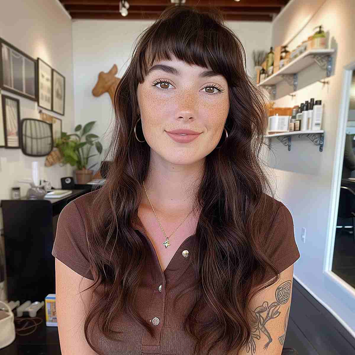 60 Adorable Methods to Achieve Long Hair with Bangs