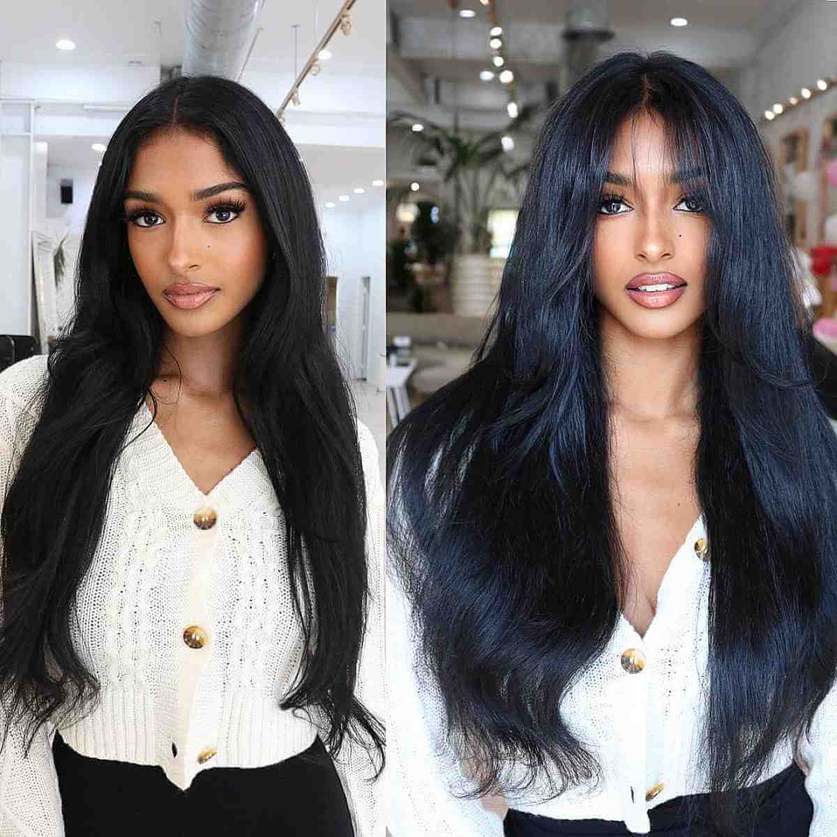 60 Adorable Methods to Achieve Long Hair with Bangs