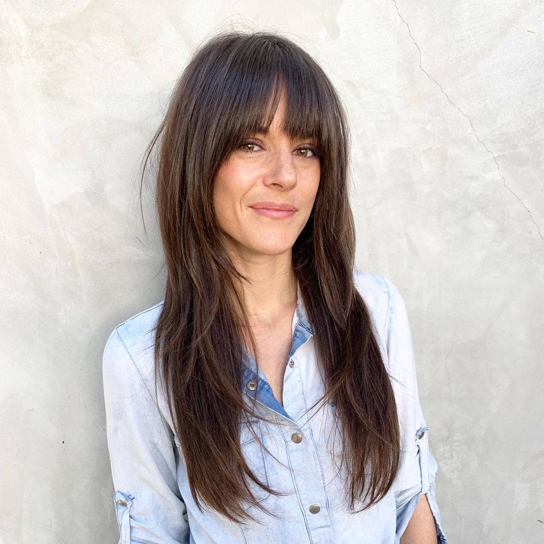 60 Adorable Methods to Achieve Long Hair with Bangs