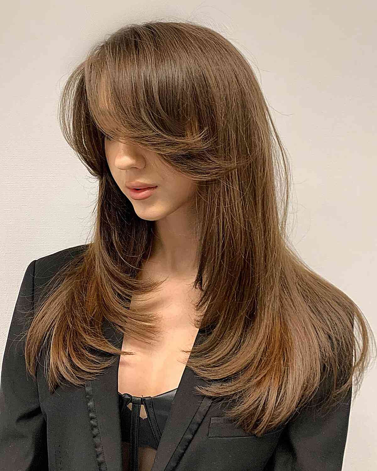 60 Adorable Methods to Achieve Long Hair with Bangs