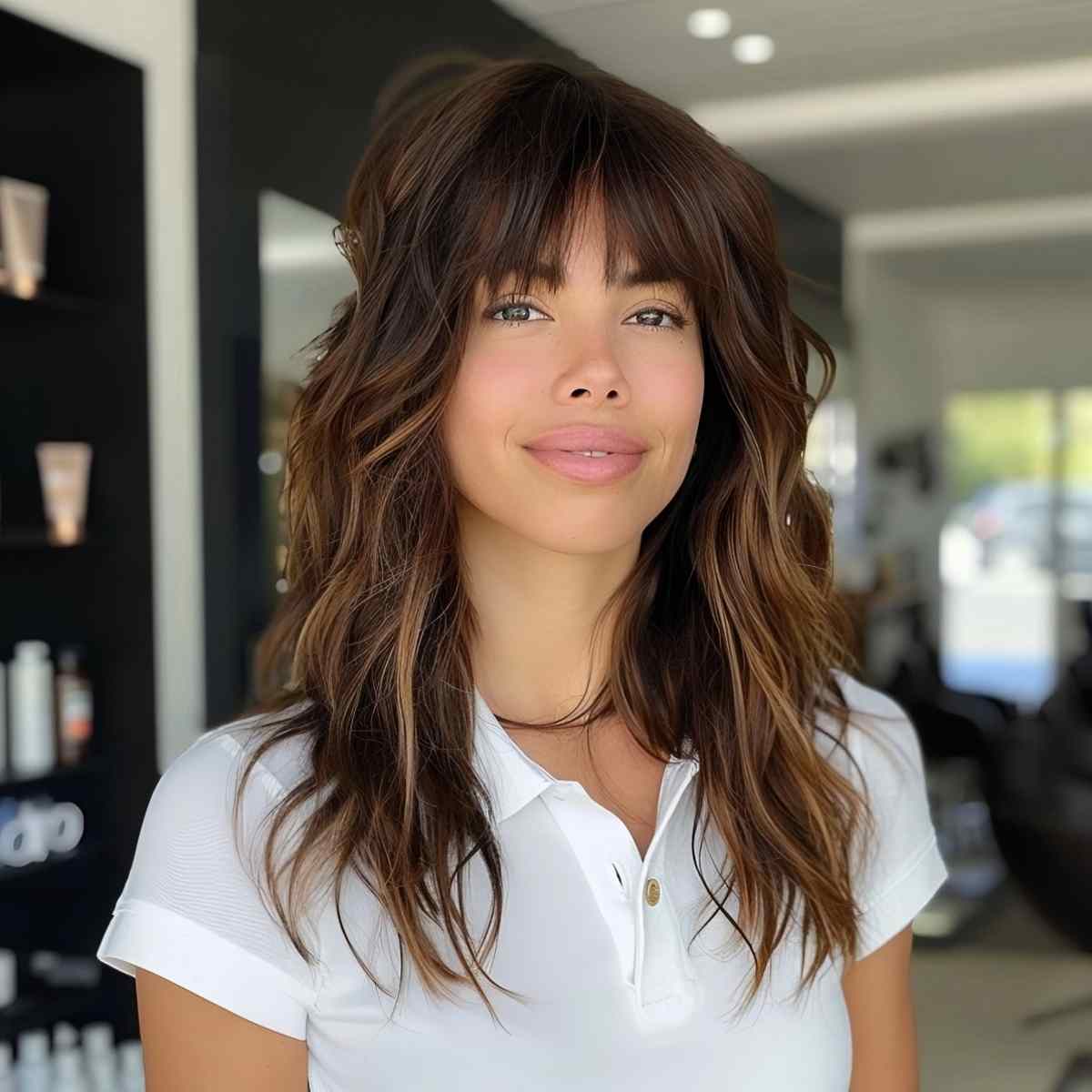 60 Adorable Methods to Achieve Long Hair with Bangs