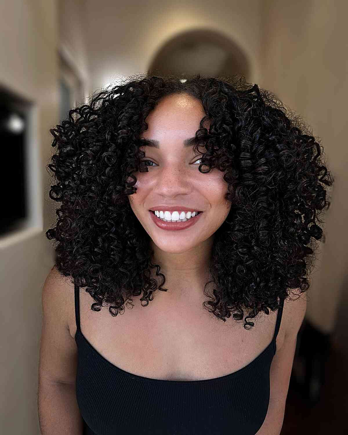 76 Top Shoulder-Length Curly Haircuts &amp; Styles for 2025
