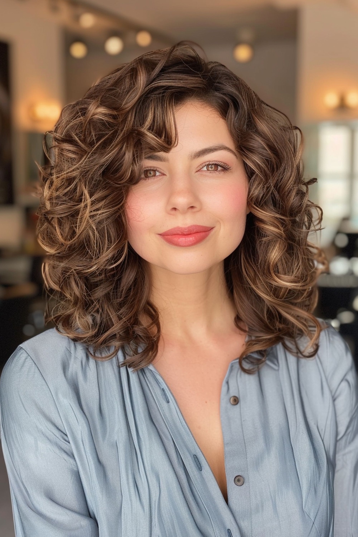76 Top Shoulder-Length Curly Haircuts &amp; Styles for 2025