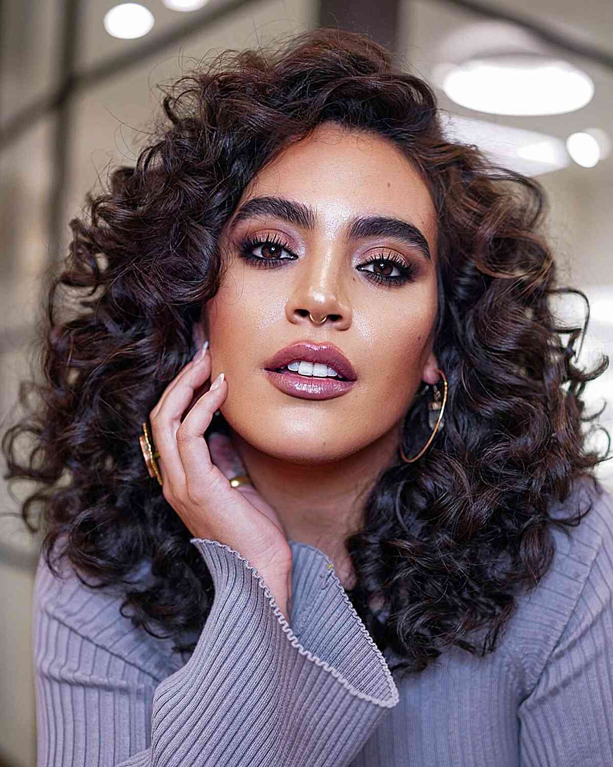 76 Top Shoulder-Length Curly Haircuts &amp; Styles for 2025