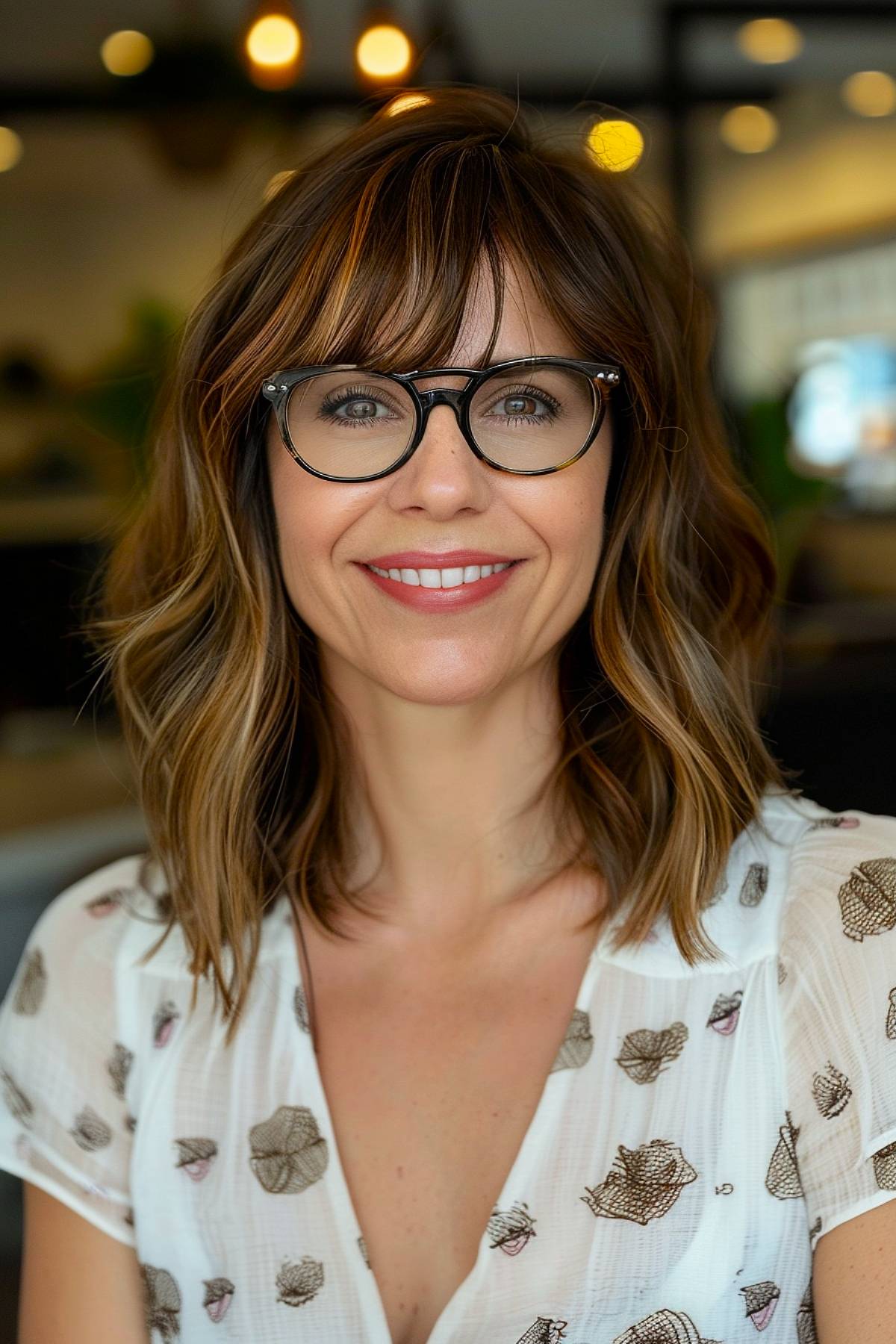 15+ Stylish Curtain Bangs That Look Amazing with Glasses in 2025