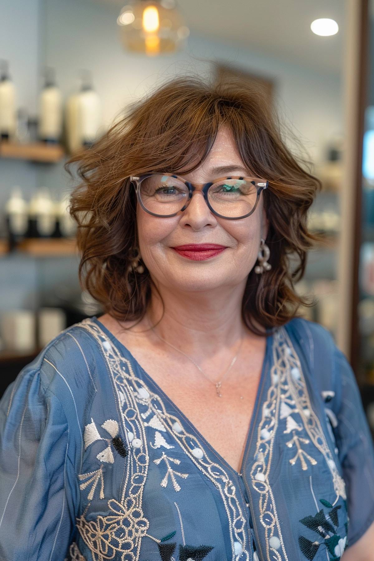 15+ Stylish Curtain Bangs That Look Amazing with Glasses in 2025