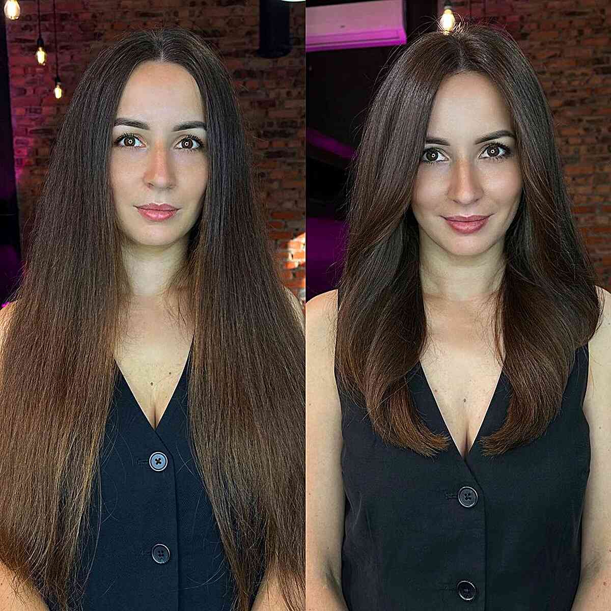 69 Middle Part Hairstyles Trending Right Now