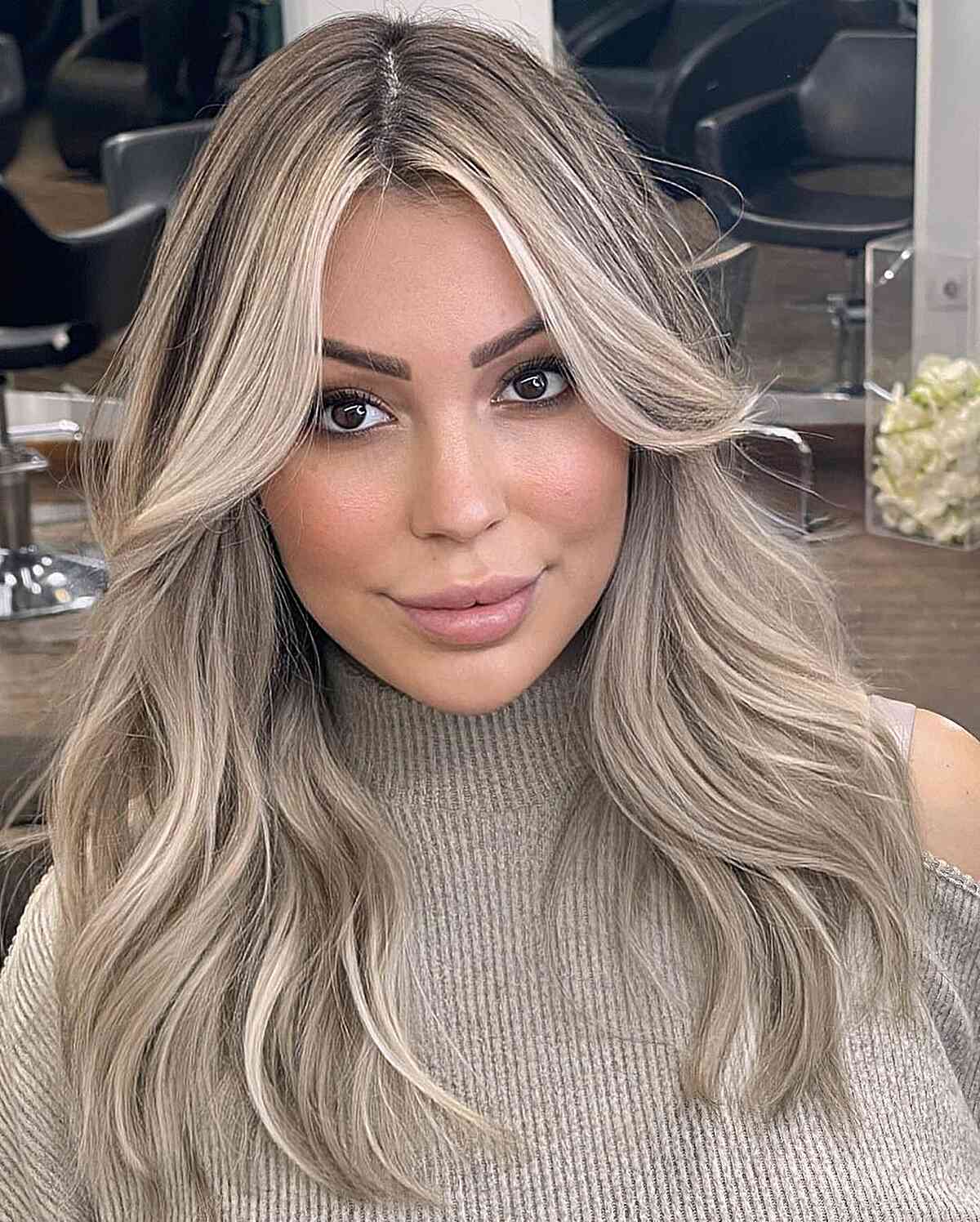 69 Middle Part Hairstyles Trending Right Now