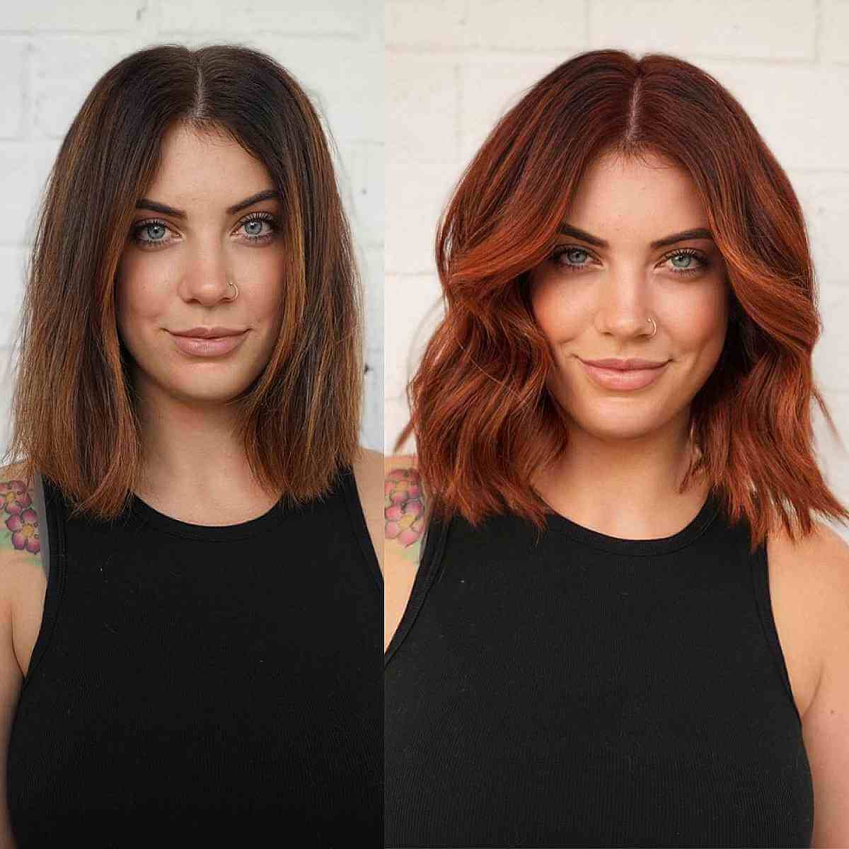 69 Middle Part Hairstyles Trending Right Now