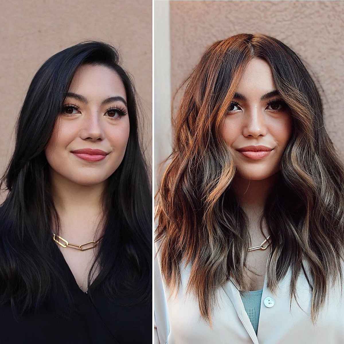 69 Middle Part Hairstyles Trending Right Now