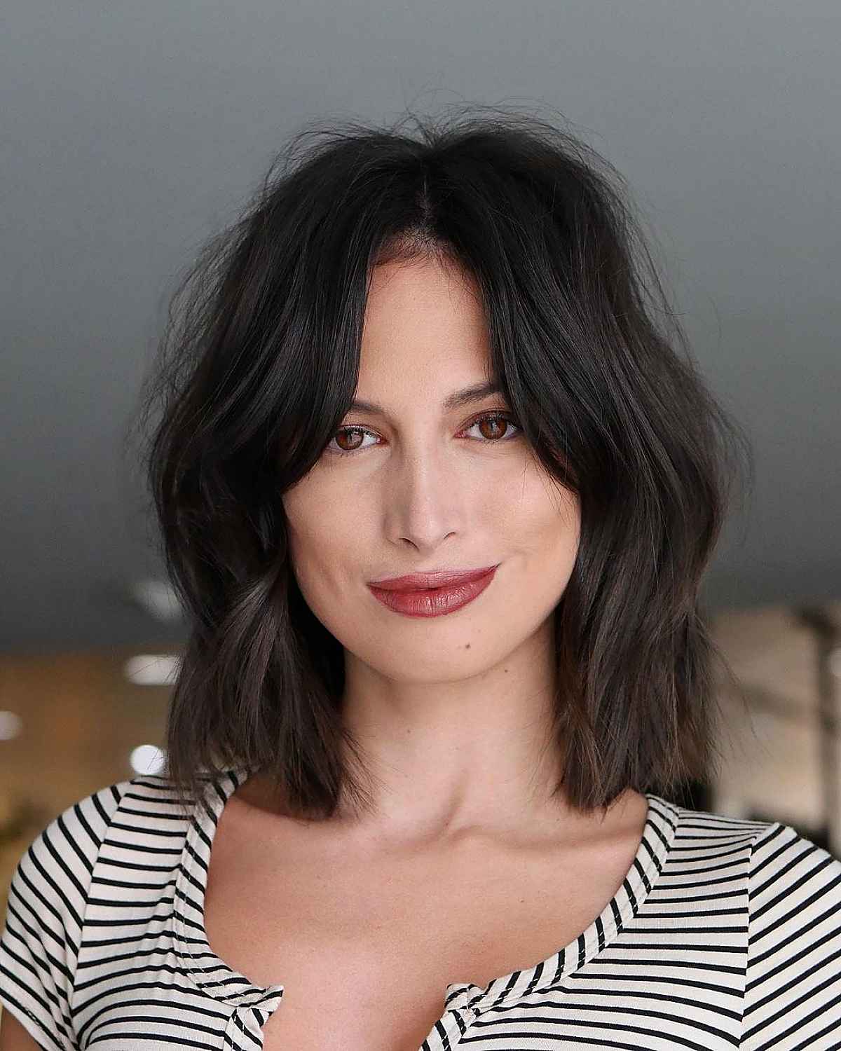 69 Middle Part Hairstyles Trending Right Now