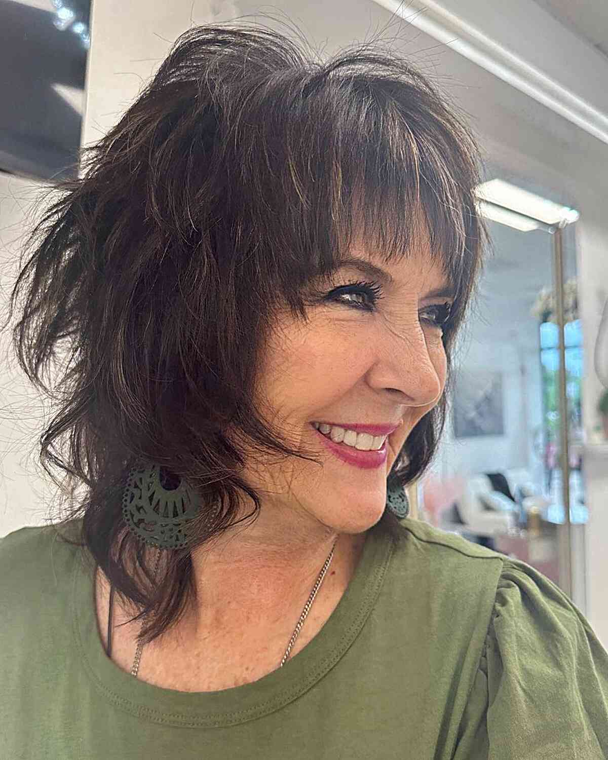 27 Youthful Shag Haircuts for Older Women