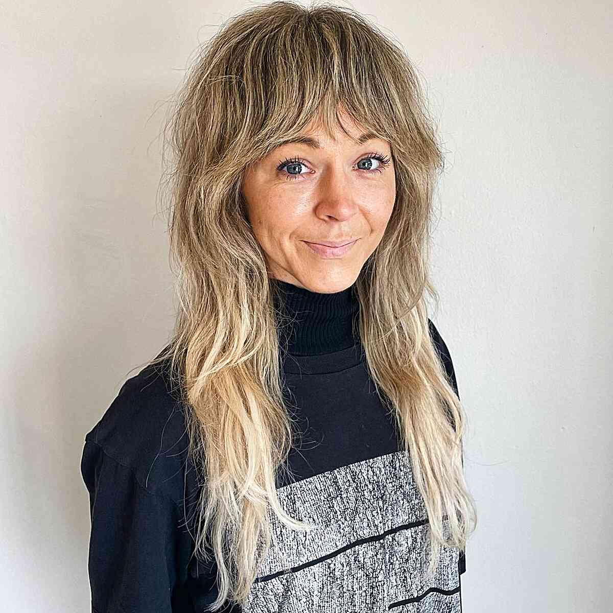 27 Youthful Shag Haircuts for Older Women