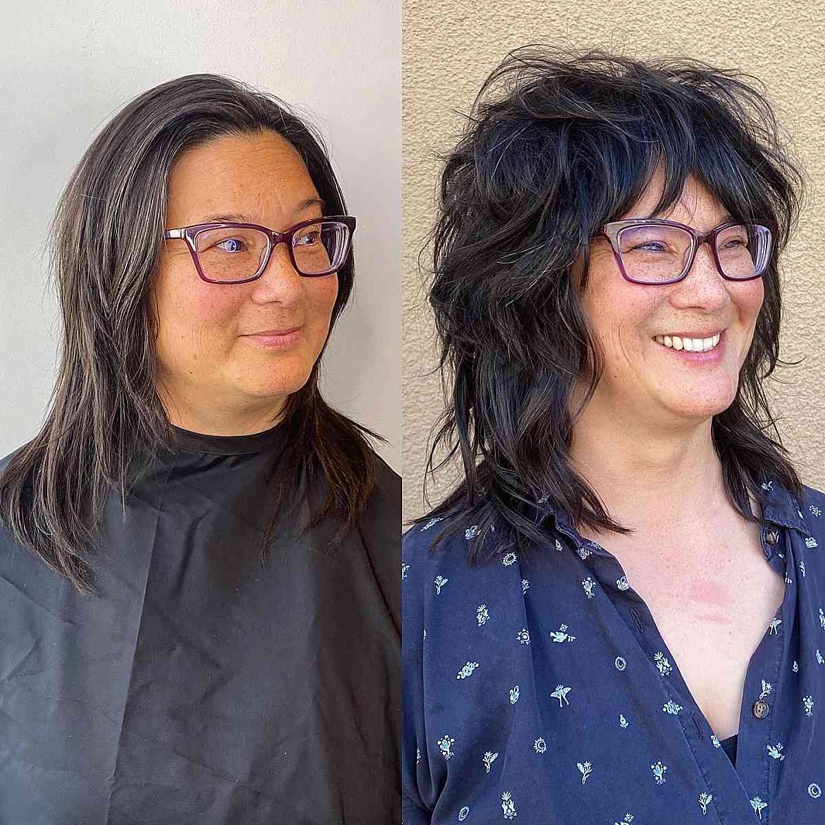 27 Youthful Shag Haircuts for Older Women