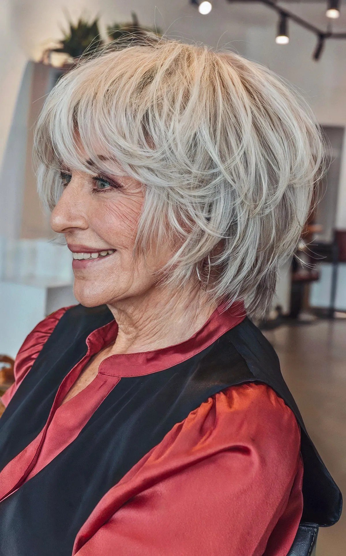 16 Trendy Shag Haircuts Women Over 70 Can Pull Off