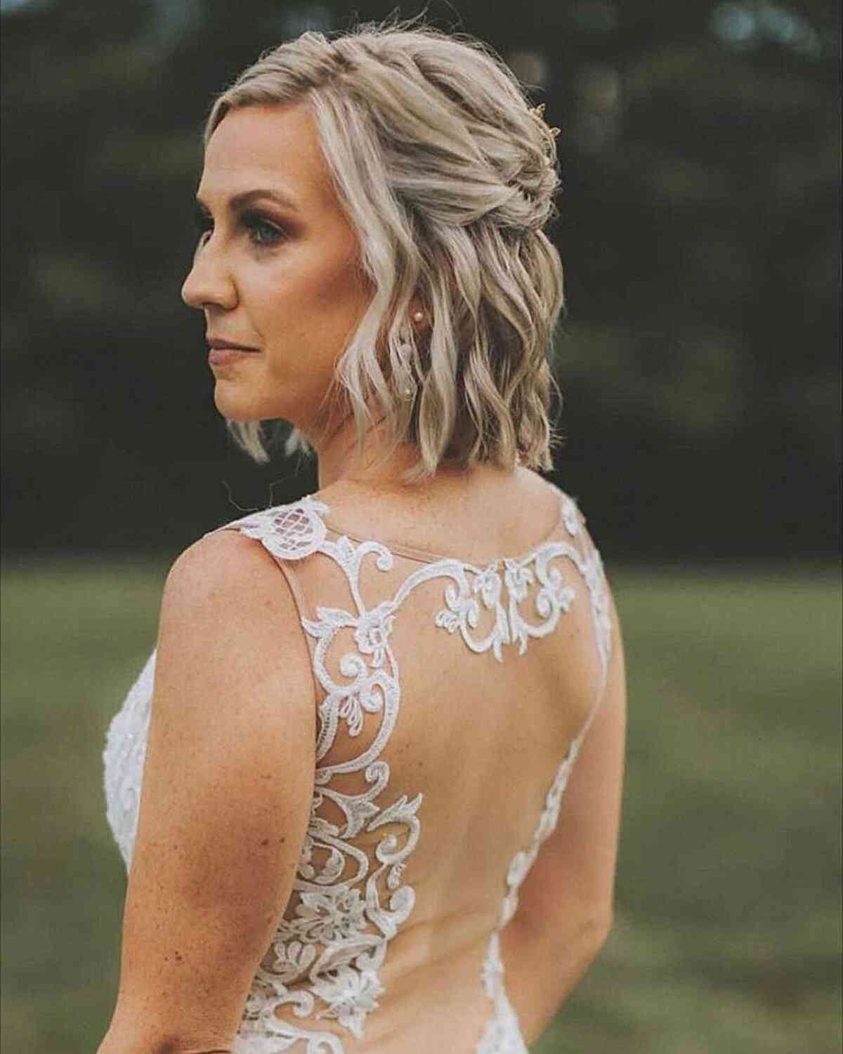 34 Gorgeous Short Wedding Hairstyles and Bridal Hair Ideas