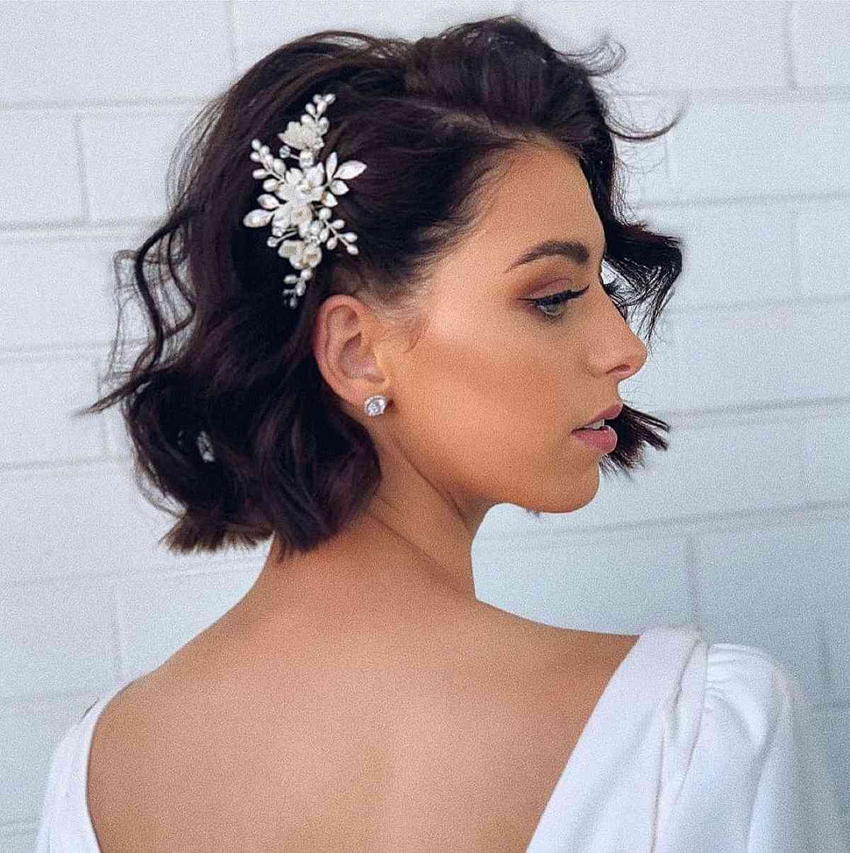 34 Gorgeous Short Wedding Hairstyles and Bridal Hair Ideas