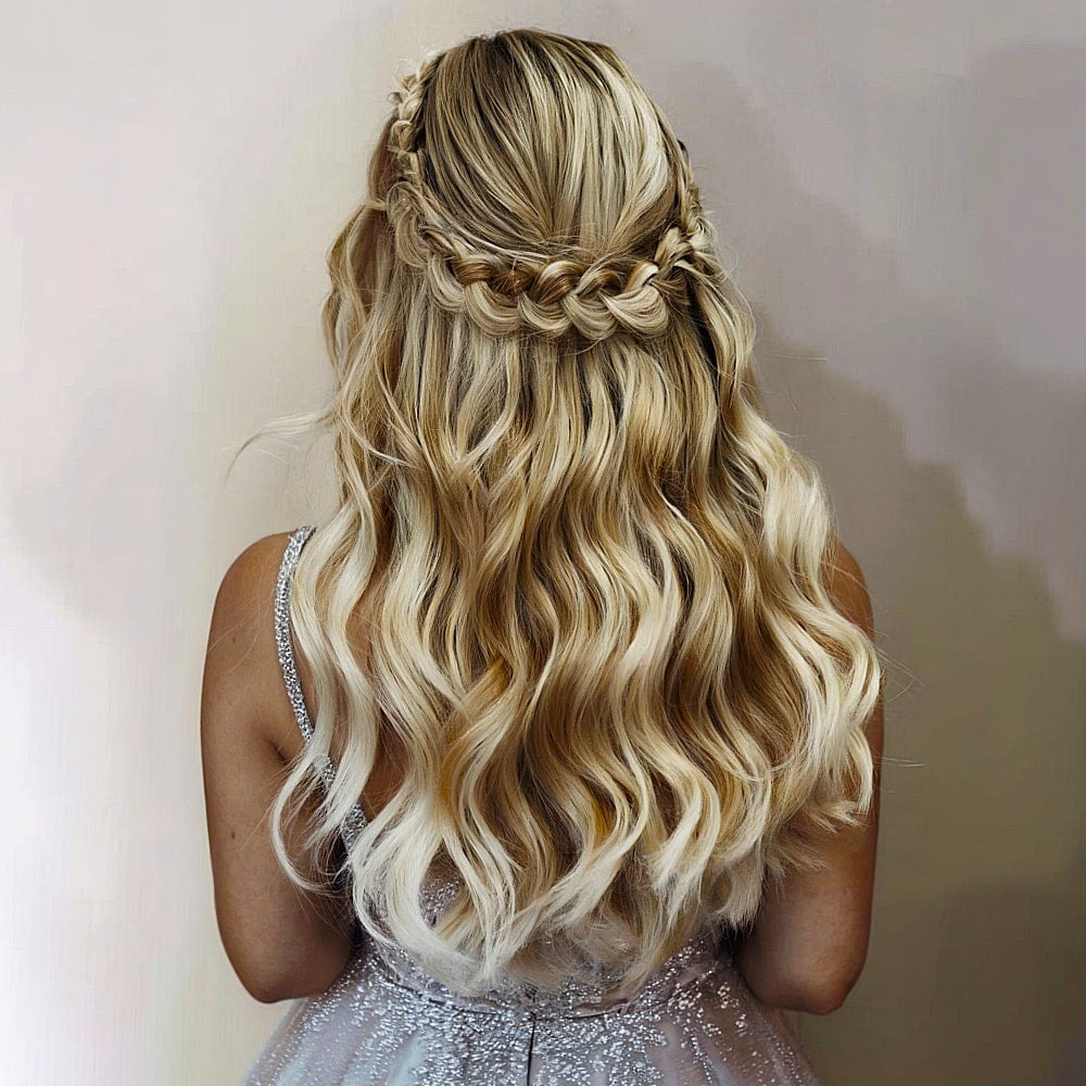 29 Prettiest Half Up Half Down Prom Hairstyles for 2025
