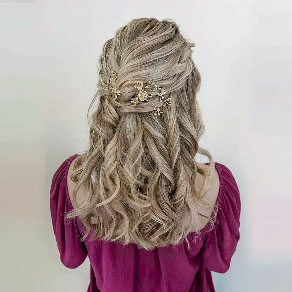 29 Prettiest Half Up Half Down Prom Hairstyles for 2025