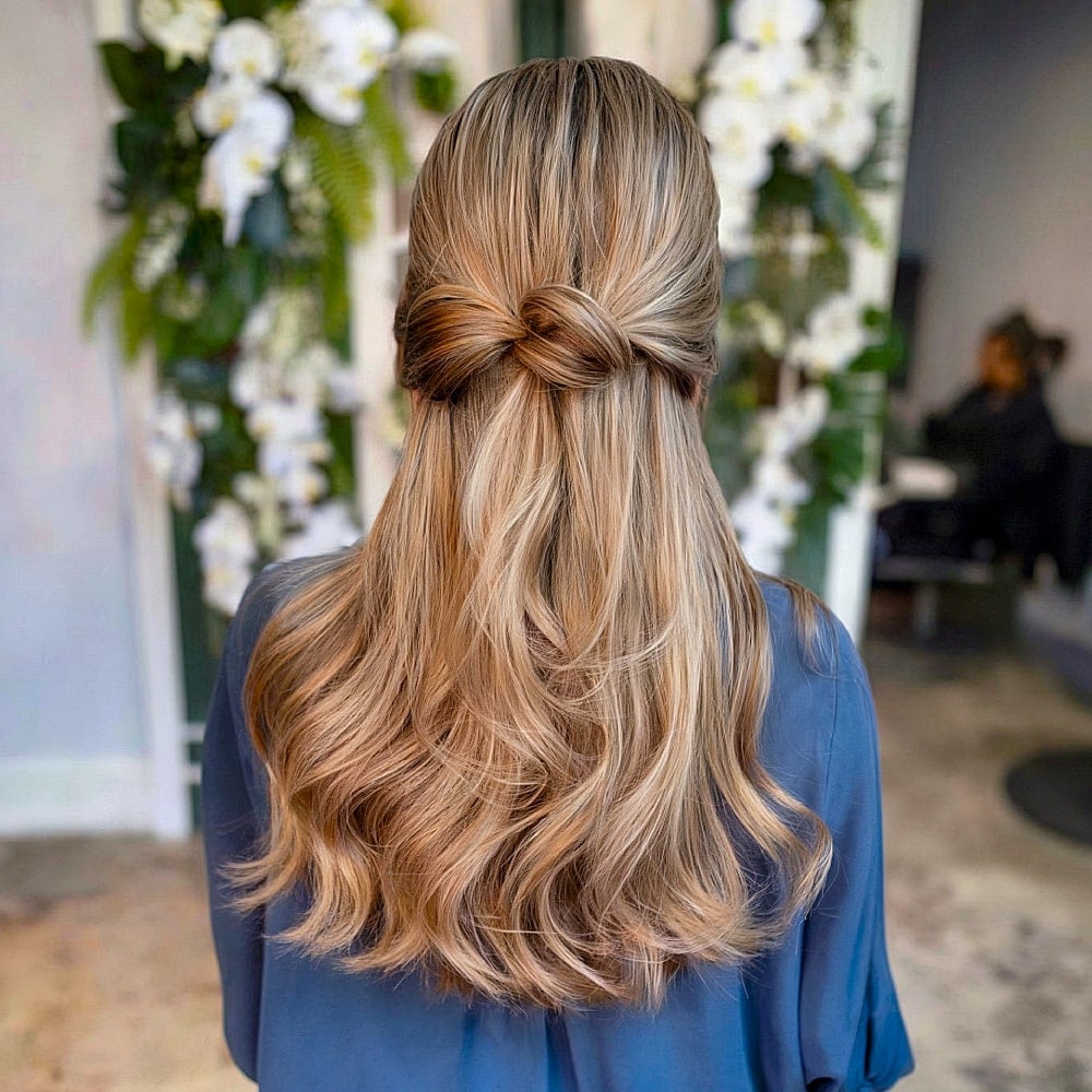 29 Prettiest Half Up Half Down Prom Hairstyles for 2025