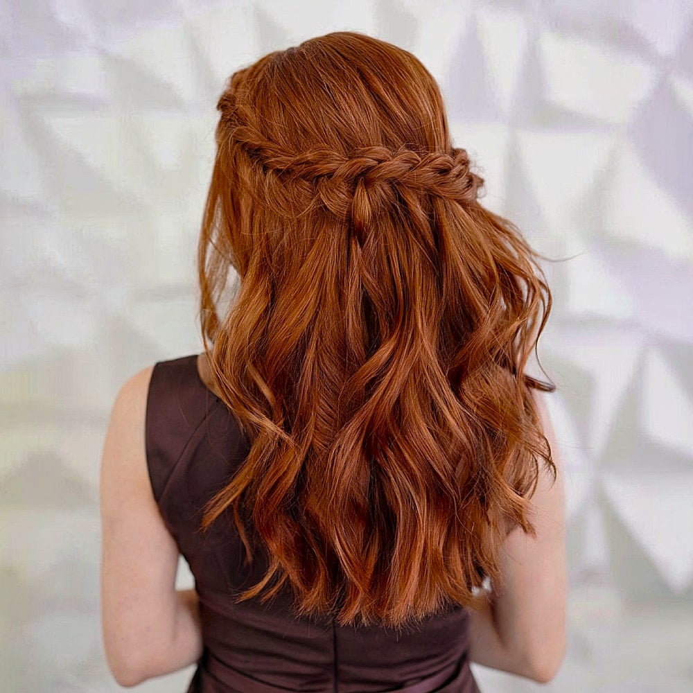 29 Prettiest Half Up Half Down Prom Hairstyles for 2025