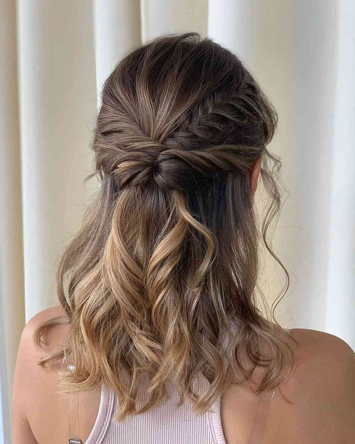 25 Easy & Cute Updos for Medium Hair