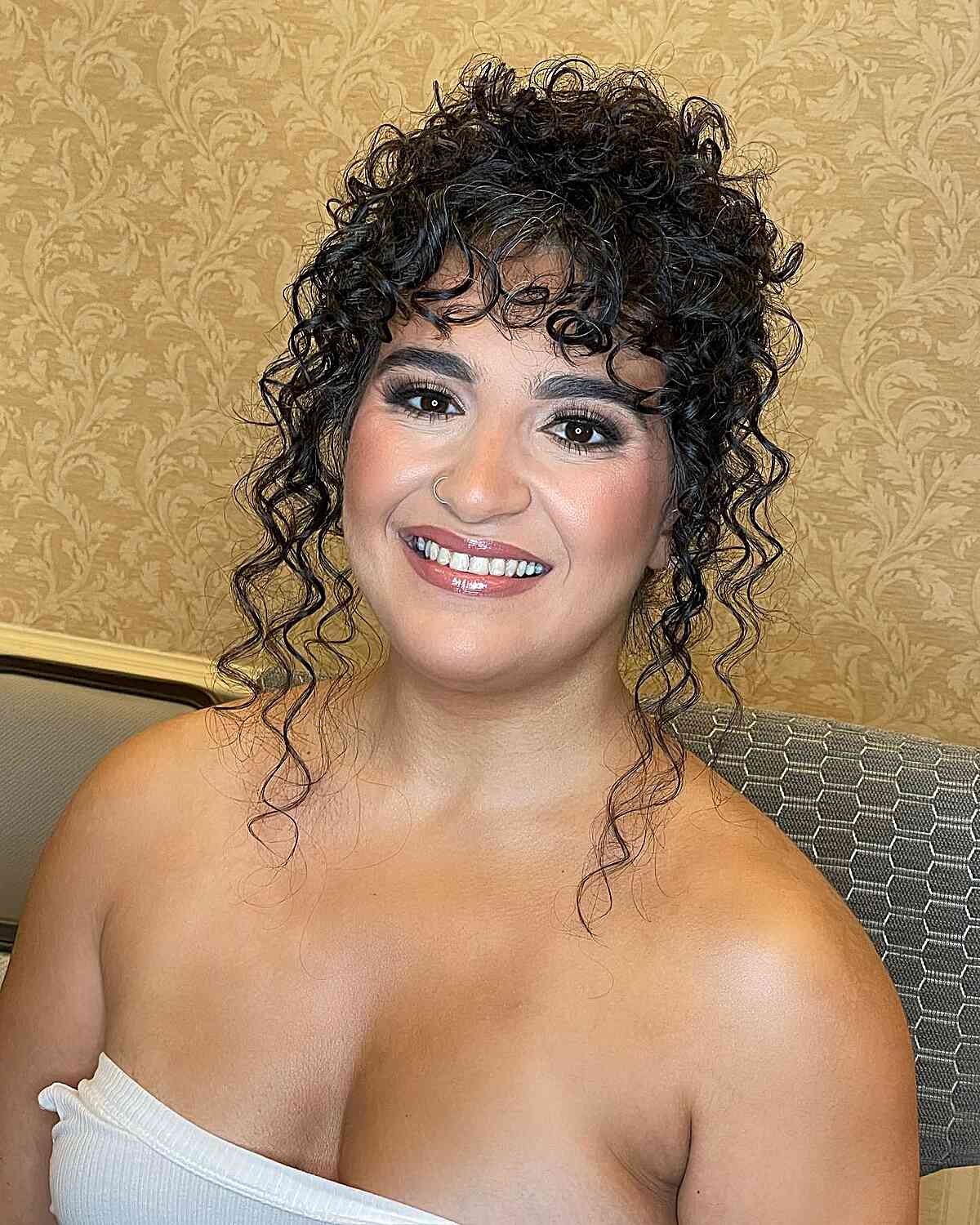 33 Easy & Cute Curly Hair Updos in Trending in 2025