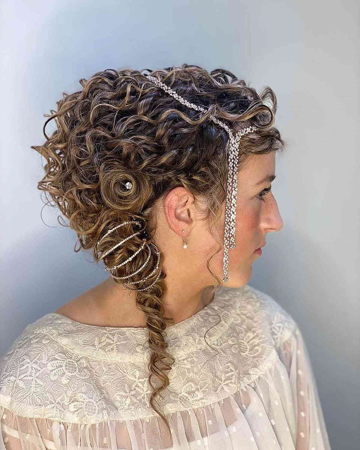 33 Easy & Cute Curly Hair Updos in Trending in 2025