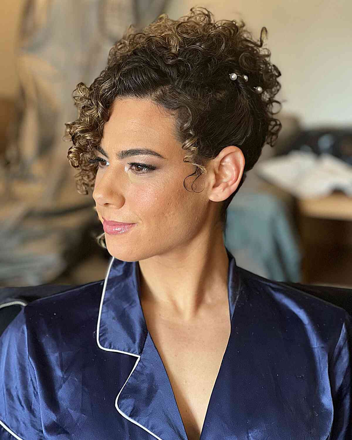 33 Easy & Cute Curly Hair Updos in Trending in 2025