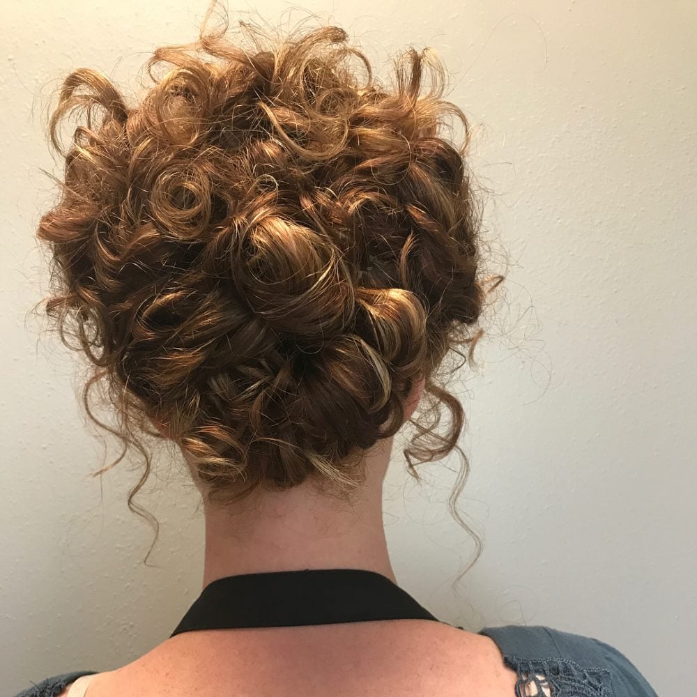 33 Easy & Cute Curly Hair Updos in Trending in 2025
