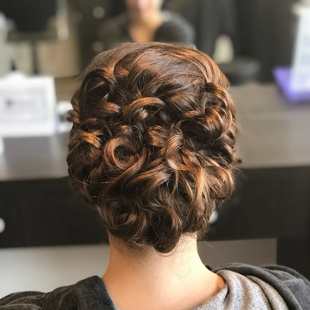 33 Easy & Cute Curly Hair Updos in Trending in 2025
