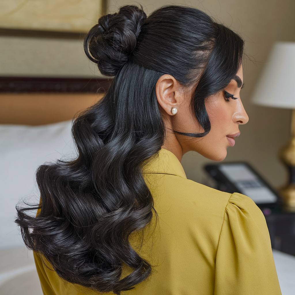 15+ Gorgeous Wavy Half Up Half Down Hairstyles Taking Over 2025