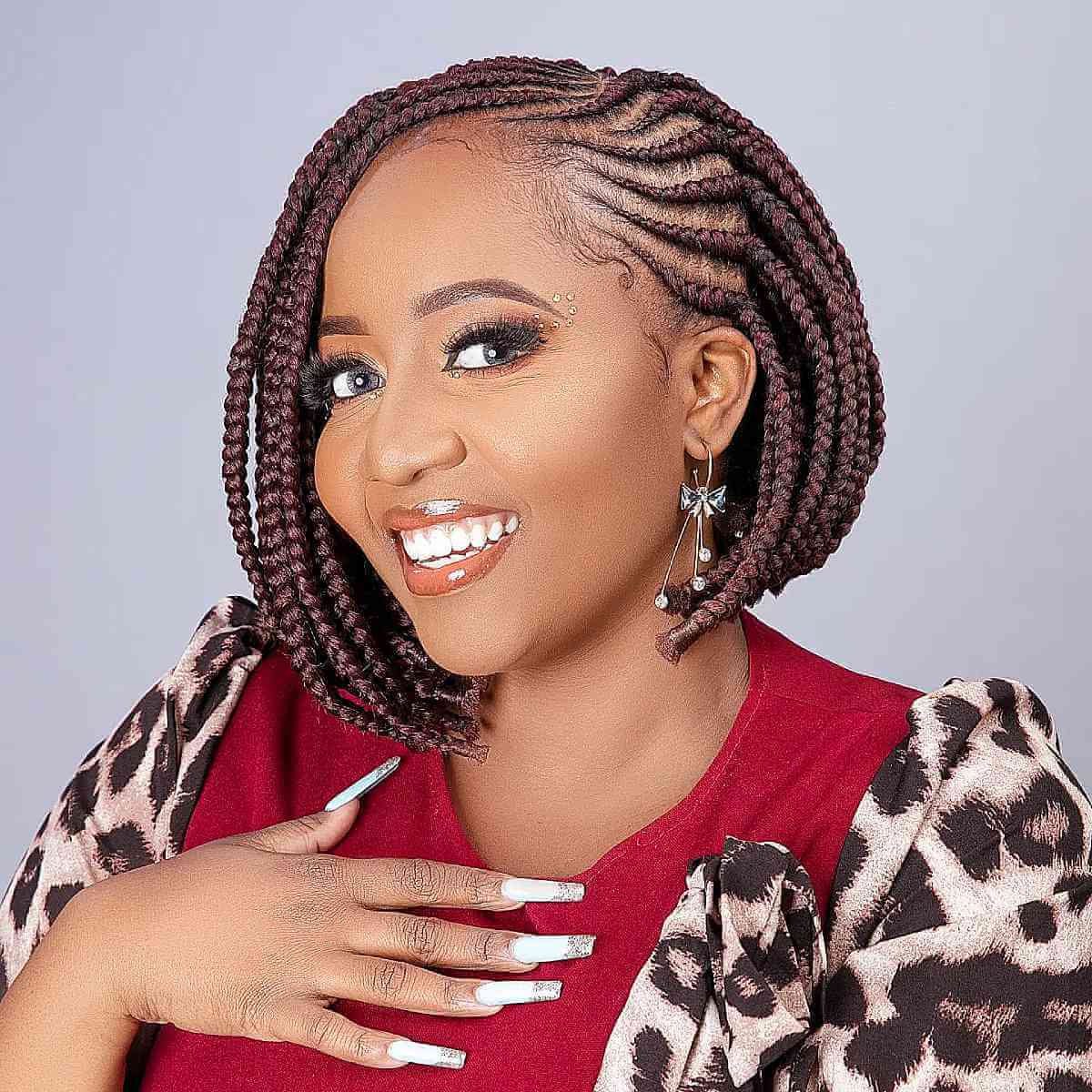 20 Pictures of Burgundy Box Braids You Have to See Before You Get This
