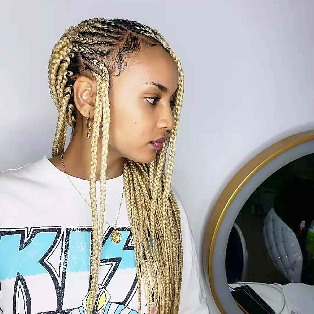 24 Hottest Blonde Box Braids for 2025