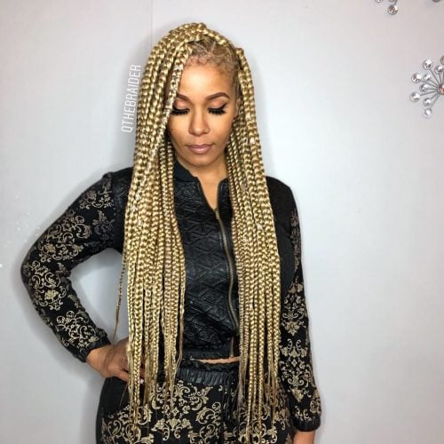 24 Hottest Blonde Box Braids for 2025