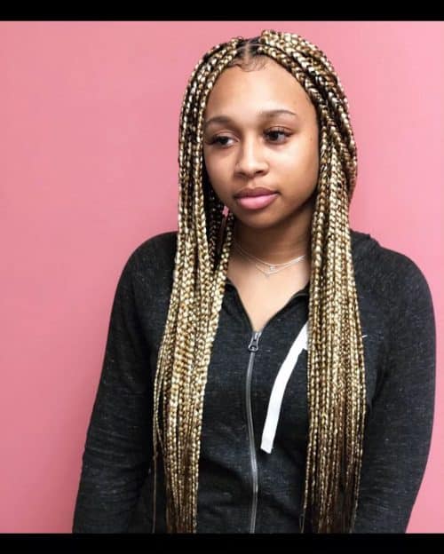 24 Hottest Blonde Box Braids for 2025